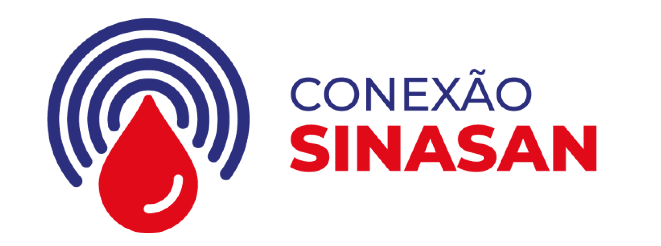 Ilustração representando Conexão SINASAN, com pessoas conectadas online.